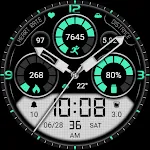 Elegant Green LCD DigitalWatch