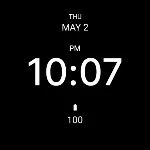 Simple Black Watch Face