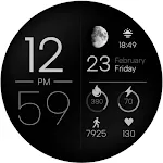 Minimal Digital Watch Face IO