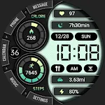 Green Text Clock ZKin Watch