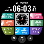 Small Clock Widget ZKin Watch