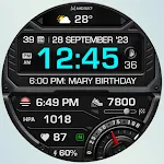 MD327 Digital Watch Face