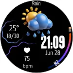 Digital Watchface Weather 3D