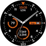CC Black Analog Watch Face
