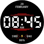 Key037 Digital Watch Face