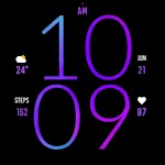 Purple Light Watch Face