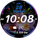 DIGI Flower URX113 Watch face