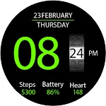 Key020 Digital Watch Face