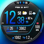 PER76 Digital Watch Face
