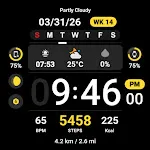 Minimal Black Watch Face 025