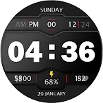 Digital Watch Face Key 017