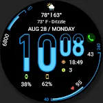 WFP 107 Hourglass watch face