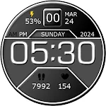 Key WF07 Digital Watch Face