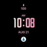 Blush Pink Modern Watch Face
