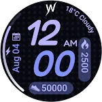 Violet Glow Watch Face