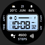 Retro Digital: Watch face