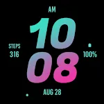 Tosca Pink Bold Watch Face