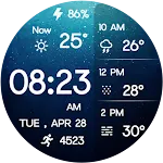 Minimal Weather Digital Watch