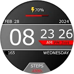 Key WF02 Digital Watch Face