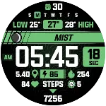 ATHLETIC Digital Watch Face