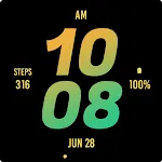 Orange Tosca Bold Watch Face