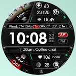 YSR2 Marble Digital Watch Face