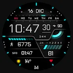 MD285 Digital watch face