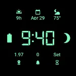 LCD Retro Black watch face
