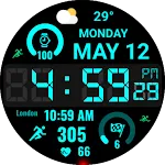 Big Bold Digital WearOS NTV584
