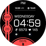 Key WF82 Digital Watch Face