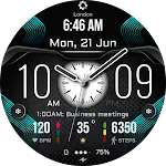 H385 Hybrid Watch Face