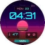 Neon Outrun - watch face