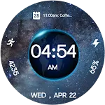 3D Earth Parallax Watch Face