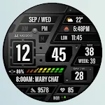 MD300 Digital watch face