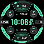 Ink Green Arc Data ZKin Watch