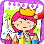 Princess Coloring Book & Games icon