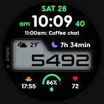PRADO 73 Digital Watch Face