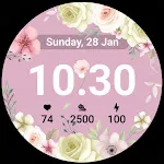 U011Flower Pastel Watch Face