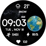 Earth Galaxy WatchFace