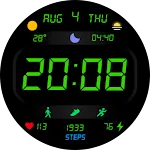 LCD Watch Face Wear OS