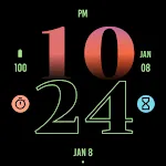 Energetic Green Red Watch Face
