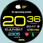 WIN 038  Digital watch face