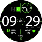 Key026 Hybrid Watch Face