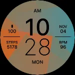 Blue Orange Fit Watch Face