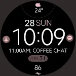 Battery Rose Gold watch face