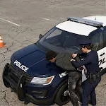 US police car chase simulator icon