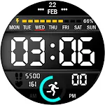 Key024 Digital Watch Face