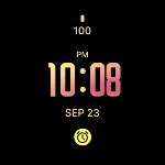 Peach Modern Watch Face