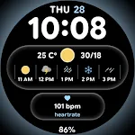 Glass Weather 2 - Watch face