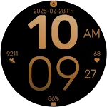 Rose Gold Elegant Watch Face